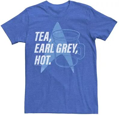 Licensed Character Men's Star Trek Next Generation Tea Earl Grey Tee, Size: Large, Med Blue