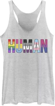 Unbranded Young Adult Pride Colors Letter Fill Tank Top, Girl's, Size: XXL, White