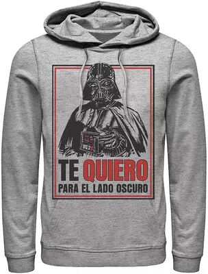 Star Wars Men's Star Wars Te Quiero Para El Lado Oscuro Hoodie, Size: 3XL, Med Grey