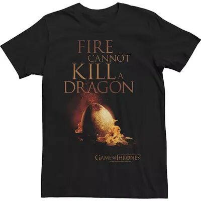 Licensed Character Men's Game Of Thrones Fire Cannot Kill A Dragon Tee, Size: XL, Black