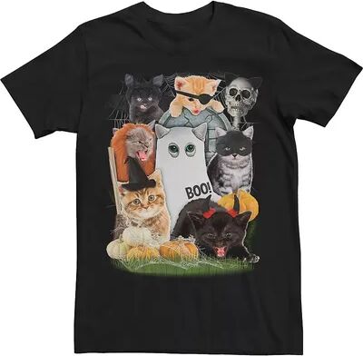 Licensed Character Big & Tall Halloween Cats Holiday Humor Tee, Men's, Size: 3XL Tall, Black