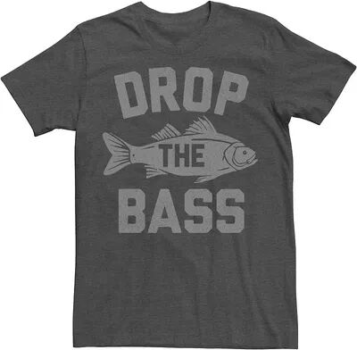 Licensed Character Big & Tall Drop The Bass Animal Text Tee, Men's, Size: 4XL Tall, Dark Grey