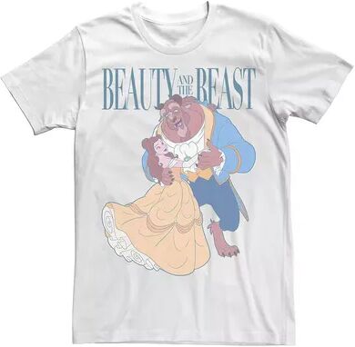 Licensed Character Big & Tall Disney Beauty And The Beast Belle And Beast Classic Portrait Tee, Men's, Size: 3XL Tall, White