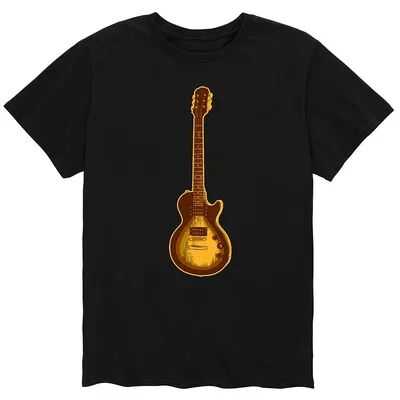 Licensed Character Men's Gibson Style Guitar Tee, Size: Medium, Black