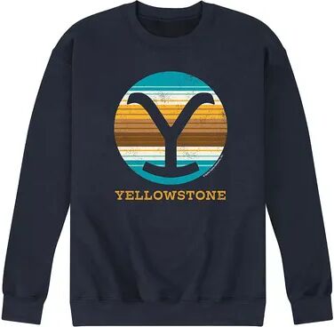 Licensed Character Men's Yellowstone Y Brand Blanket Sweatshirt, Size: Small, Blue