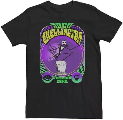 Licensed Character Big & Tall Nightmare Before Christmas Jack Skellington The Pumpkin King Tee, Men's, Size: XXL Tall, Black