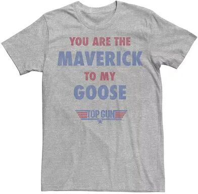 Licensed Character Men's Top Gun You Are The Maverick To My Goose Tee, Size: Small, Med Grey