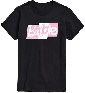 Licensed Character Men's Barbie Pink Logo Tee, Size: Large, Black