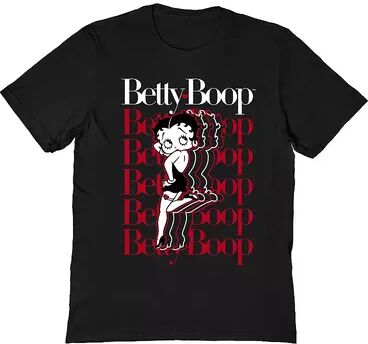 Licensed Character Men's Betty Boop T-Shirt, Size: Medium, Black