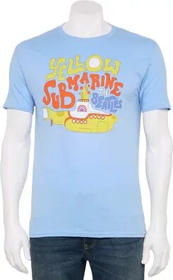 Music Men's The Beatles Yellow Submarine Tee, Size: XXL, Dark Blue