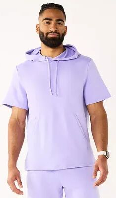 Tek Gear Men's Tek Gear French Terry Short-Sleeve Hoodie, Size: XL, Lt Purple