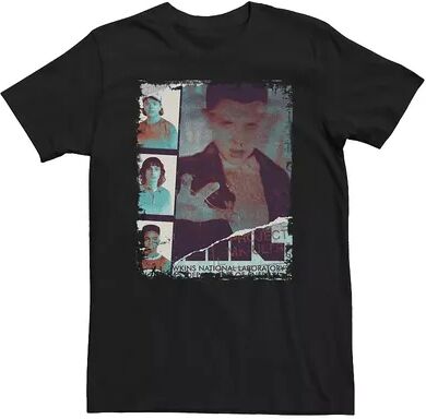 Licensed Character Big & Tall Netflix Stranger Things Eleventh Mike Dustin Lucas Tee, Men's, Size: XL Tall, Black