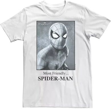 Licensed Character Big & Tall Marvel Spider-Man Homecoming Yearbook Photo Tee, Men's, Size: 4XL Tall, White