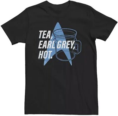 Licensed Character Big & Tall Star Trek Next Generation Tea Earl Grey Tee, Men's, Size: Large Tall, Black