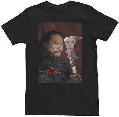 Licensed Character Big & Tall Mulan Bori Khan Photo Real Tee, Men's, Size: 4XL, Black