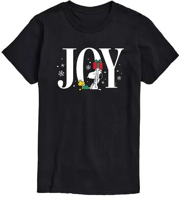 Licensed Character Men's Peanuts Snoopy Woodstock Joy Tee, Size: Small, Black