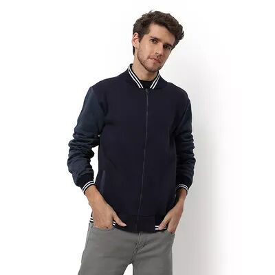 Campus Sutra Men Regular Fit Zipper Jacket, Men's, Size: XL, Brt Blue