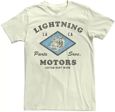 Licensed Character Men's Lightning Motors Body Work Tee, Size: Medium, Natural