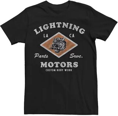 Licensed Character Men's Lightning Motors Body Work Tee, Size: Large, Black