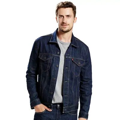 Levi's Men's Levi's Trucker Denim Jacket, Size: Large, Dark Blue