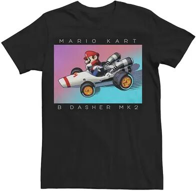 Licensed Character Men's Mario Kart B Dasher MK2 Tee, Size: XL, Black