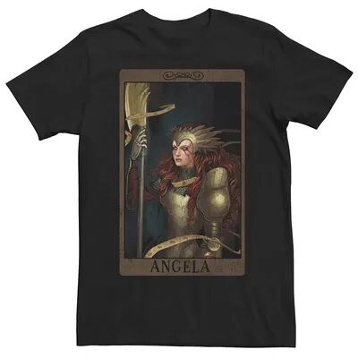 Licensed Character Men's Marvel Now Angela Card Graphic Tee, Size: Small, Black