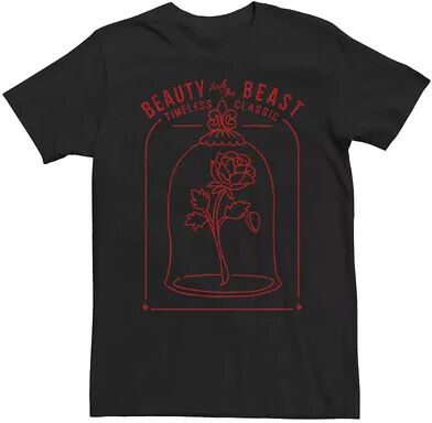 Licensed Character Men's Disney Beauty & The Beast Rose Tee, Size: XL, Black