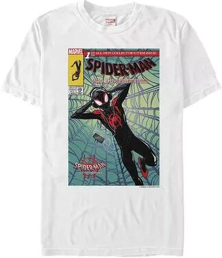 Licensed Character Men's Spider-Verse Ultimate Spider-Man Morales Music Time Tee, Size: XL, White