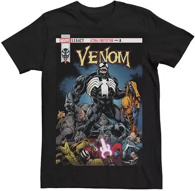 Licensed Character Men's Marvel Venom Lethal Protector Comic Cover Tee, Size: Medium, Black