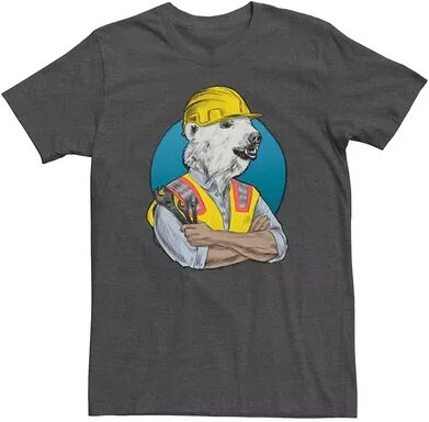 Sun Men's Construction Worker Sketched Tee, Size: XXL, Dark Grey