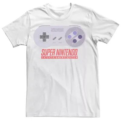 Licensed Character Men's Nintendo Super Entertainment Controller Tee, Size: Medium, White