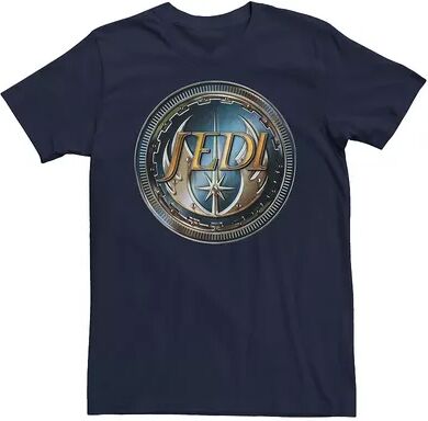 Licensed Character Men's Star Wars Jedi Steel Emblem Badge Graphic Tee, Size: Medium, Blue