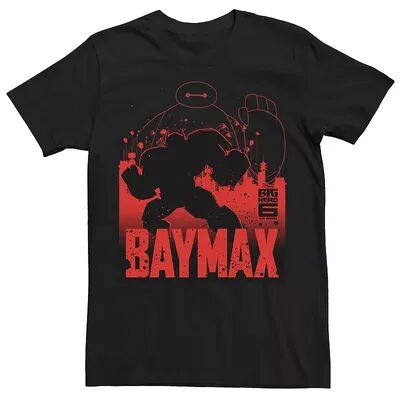 Disney Men's Disney Big Hero 6 TV Series Baymax Outline Tee, Size: XL, Black