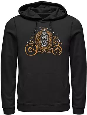 Disney Men's Disney Cinderella Halloween Pumpkin Coach Hoodie, Size: 3XL, Black