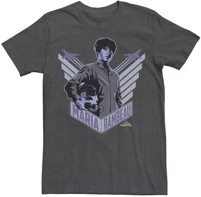 Marvel Men's Marvel Captain Marvel Maria Rambeau Tee, Size: Medium, Dark Grey