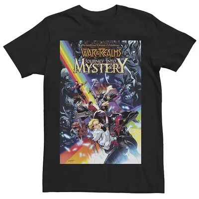 Licensed Character Men's Marvel Journey Into Mystery Miles Morales Comic Book Cover Tee, Size: Large, Black