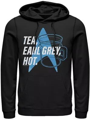 Licensed Character Men's Star Trek Next Generation Tea Earl Grey Hoodie, Size: XL, Black