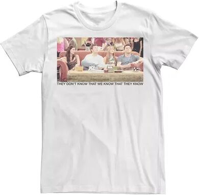 Licensed Character Men's Friends Group Couch CP Photo Real Group Shot Tee, Size: XL, White