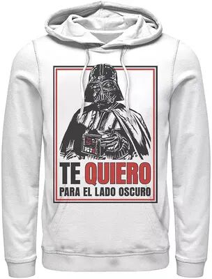 Star Wars Men's Star Wars Te Quiero Para El Lado Oscuro Hoodie, Size: XXL, White