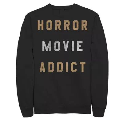 Licensed Character Mens Horror Movies Lover Halloween Sweatshirt, Men's, Size: Medium, Black