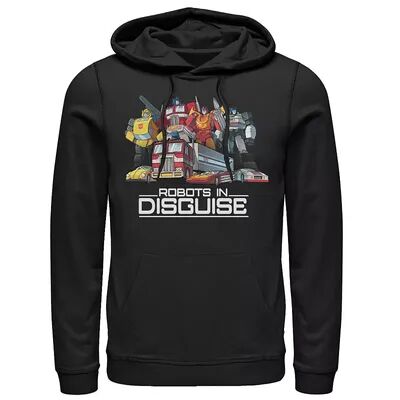Licensed Character Men's Transformers Group Shots Robots In Disguise Hoodie, Size: XL, Black