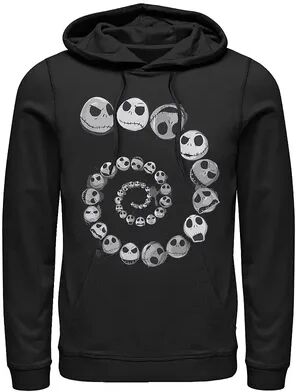 Licensed Character Men's Disney The Nightmare Before Christmas Jack Skellington Hoodie, Size: XXL, Black