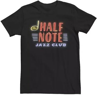 Licensed Character Big & Tall Disney / Pixar Soul Half Note Jazz Club Neon Logo Tee, Men's, Size: 4XL, Black