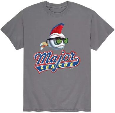 Licensed Character Men's Major League Logo Baseball Tee, Size: Medium, Grey