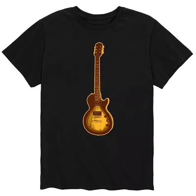 Licensed Character Men's Gibson Style Guitar Tee, Size: Large, Black