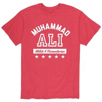Licensed Character Men's Ali Athlete Humanitarian Tee, Size: Large, Red Overfl