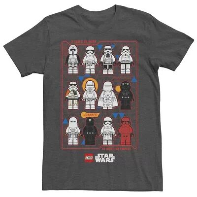 Licensed Character Men's Lego Star Wars Trooper Sorts Tee, Size: XXL, Dark Grey