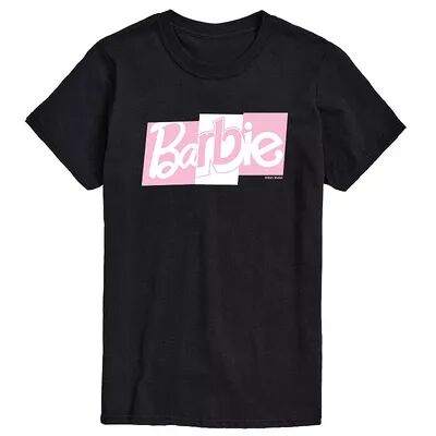 Licensed Character Men's Barbie Pink Logo Tee, Size: XL, Black