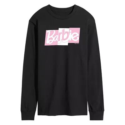 Licensed Character Men's Barbie Pink Logo Tee, Size: Small, Black