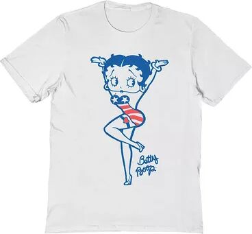 Licensed Character Men's Betty Boop T-Shirt, Size: Medium, White